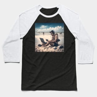 Content Creator on the Beach Baseball T-Shirt